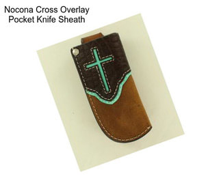 Nocona Cross Overlay Pocket Knife Sheath