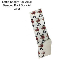Lettia Snooty Fox Adult Bamboo Boot Sock All Over