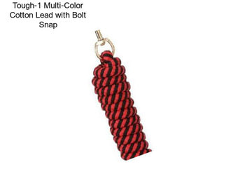 Tough-1 Multi-Color Cotton Lead with Bolt Snap