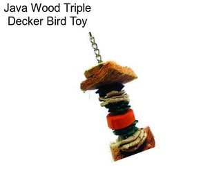 Java Wood Triple Decker Bird Toy