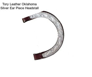 Tory Leather Oklahoma Silver Ear Piece Headstall