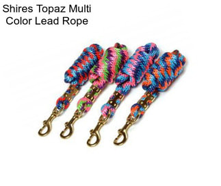 Shires Topaz Multi Color Lead Rope