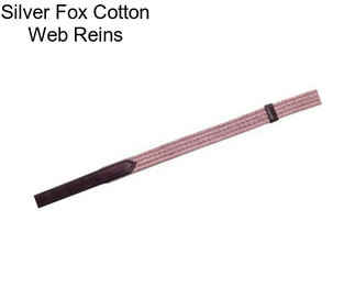 Silver Fox Cotton Web Reins