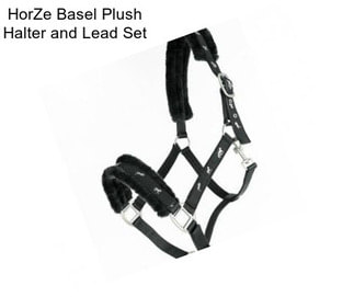 HorZe Basel Plush Halter and Lead Set