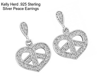 Kelly Herd .925 Sterling Silver Peace Earrings