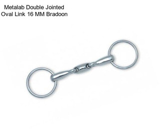 Metalab Double Jointed Oval Link 16 MM Bradoon