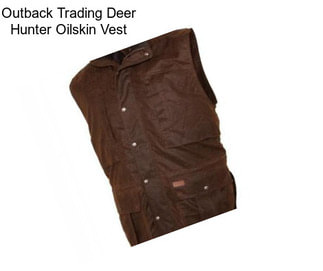 Outback Trading Deer Hunter Oilskin Vest