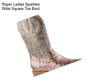 Roper Ladies Sparkles Wide Square Toe Boot