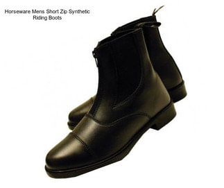 Horseware Mens Short Zip Synthetic Riding Boots