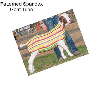 Patterned Spandex Goat Tube