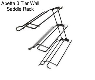 Abetta 3 Tier Wall Saddle Rack