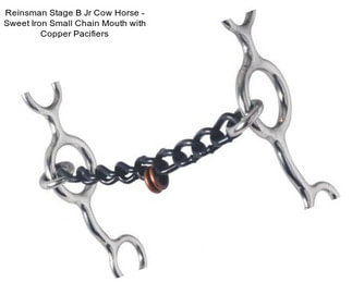 Reinsman Stage B Jr Cow Horse - Sweet Iron Small Chain Mouth with Copper Pacifiers