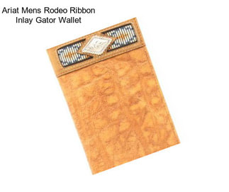 Ariat Mens Rodeo Ribbon Inlay Gator Wallet