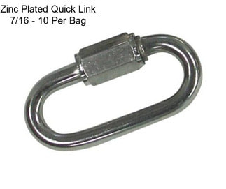 Zinc Plated Quick Link 7/16 - 10 Per Bag