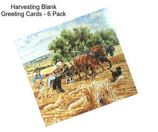 Harvesting Blank Greeting Cards - 6 Pack