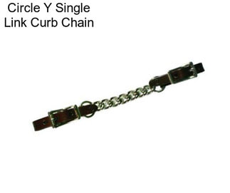 Circle Y Single Link Curb Chain