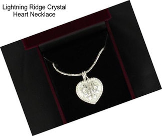 Lightning Ridge Crystal Heart Necklace