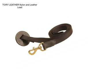 TORY LEATHER Nylon and Leather Lead