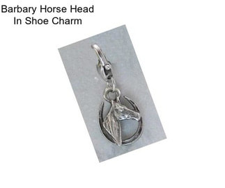 Barbary Horse Head In Shoe Charm