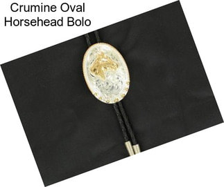 Crumine Oval Horsehead Bolo