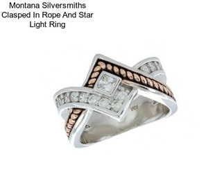 Montana Silversmiths Clasped In Rope And Star Light Ring