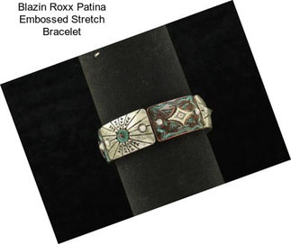 Blazin Roxx Patina Embossed Stretch Bracelet