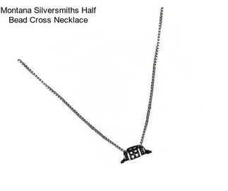 Montana Silversmiths Half Bead Cross Necklace