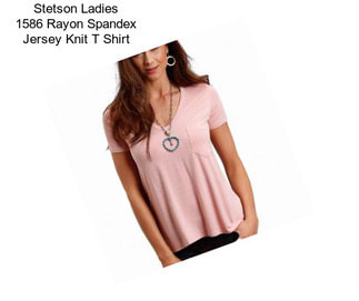 Stetson Ladies 1586 Rayon Spandex Jersey Knit T Shirt