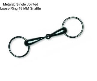 Metalab Single Jointed Loose Ring 18 MM Snaffle