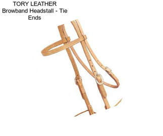 TORY LEATHER Browband Headstall - Tie Ends