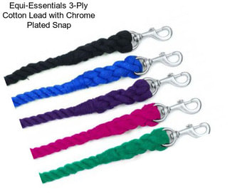 Equi-Essentials 3-Ply Cotton Lead with Chrome Plated Snap