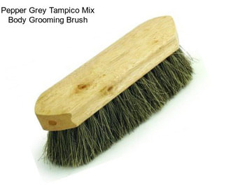 Pepper Grey Tampico Mix Body Grooming Brush