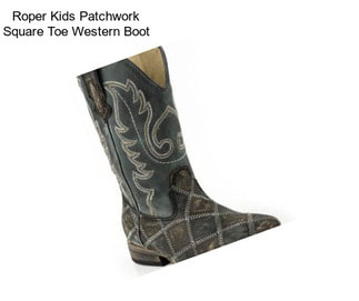 Roper Kids Patchwork Square Toe Western Boot