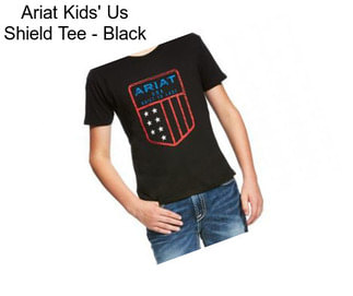 Ariat Kids\' Us Shield Tee - Black