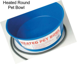 Heated Round Pet Bowl