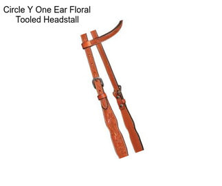 Circle Y One Ear Floral Tooled Headstall