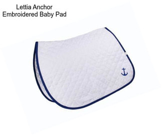 Lettia Anchor Embroidered Baby Pad