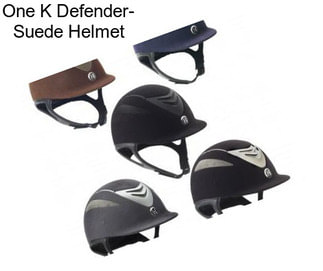 One K Defender- Suede Helmet