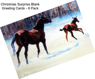 Christmas Surprise Blank Greeting Cards - 6 Pack