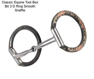 Classic Equine Tool Box Bit 3 D Ring Smooth Snaffle