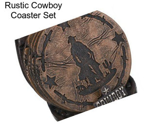 Rustic Cowboy Coaster Set