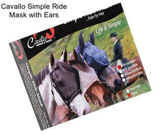 Cavallo Simple Ride Mask with Ears