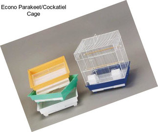 Econo Parakeet/Cockatiel Cage