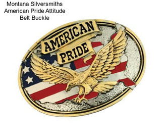 Montana Silversmiths American Pride Attitude Belt Buckle