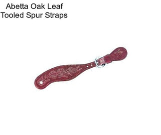 Abetta Oak Leaf Tooled Spur Straps