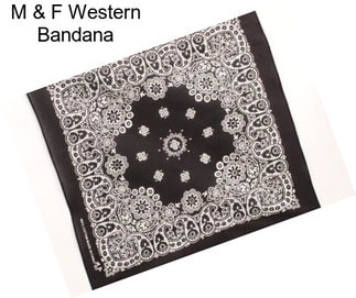 M & F Western Bandana