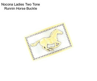 Nocona Ladies Two Tone Runnin Horse Buckle