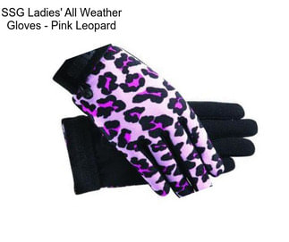 SSG Ladies\' All Weather Gloves - Pink Leopard