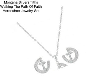 Montana Silversmiths Walking The Path Of Faith Horseshoe Jewelry Set