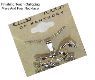 Finishing Touch Galloping Mare And Foal Necklace